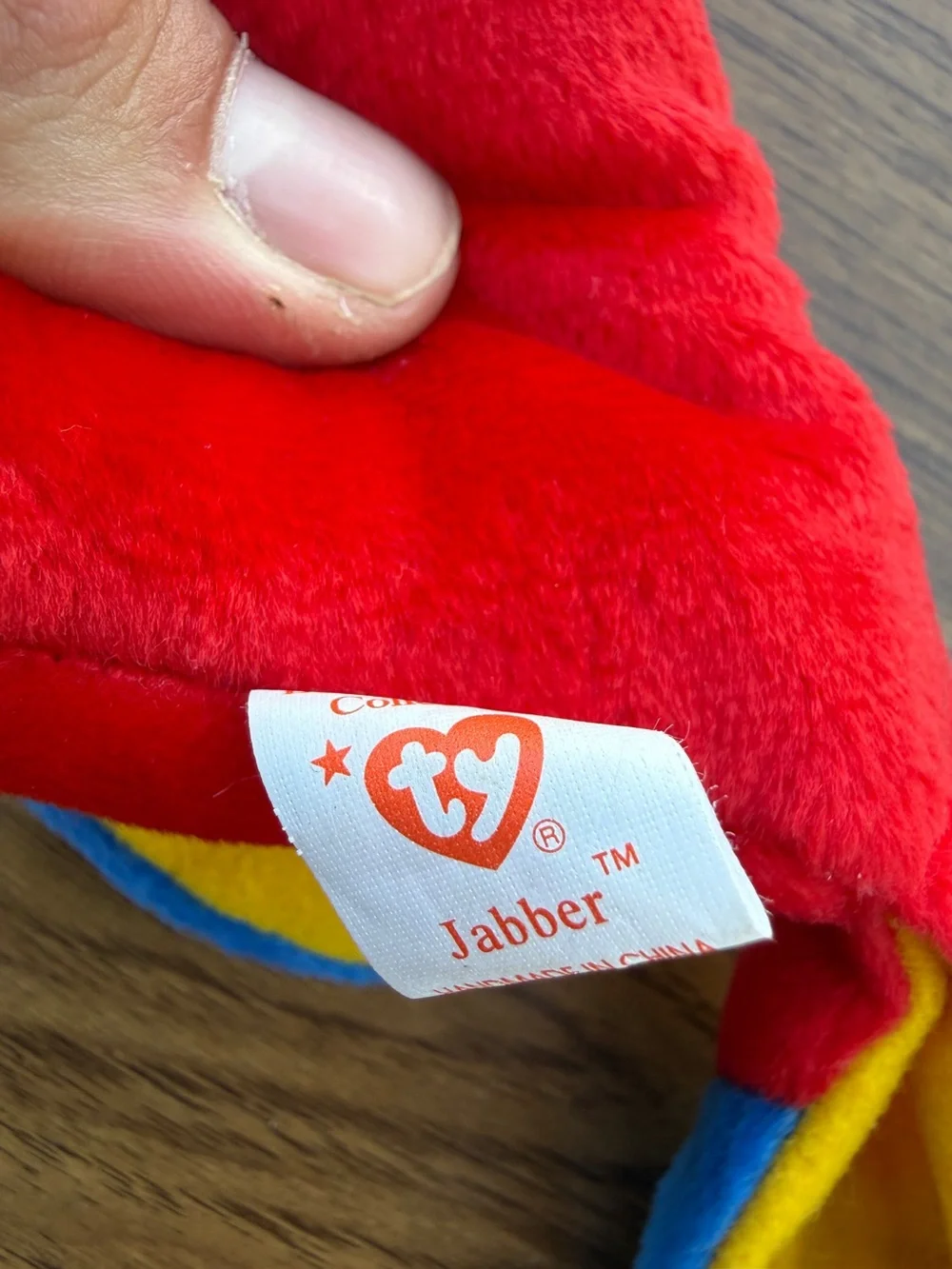 Ty Multicolor Parrot Plush - Red, Blue, Green, Yellow